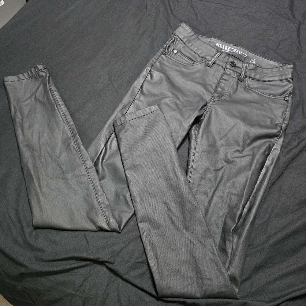 Noisy May Metallic Gray Jeans, Small